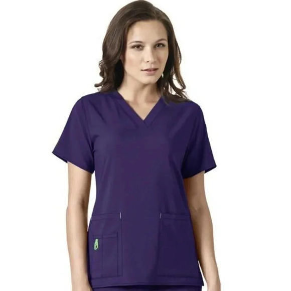 Carhartt Tops - Carhartt Women's Cross-Flex Plus  V-Neck Media Scrub Top